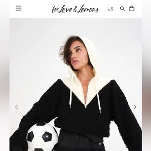 For Love and Lemons Cozy Cropped Pullover